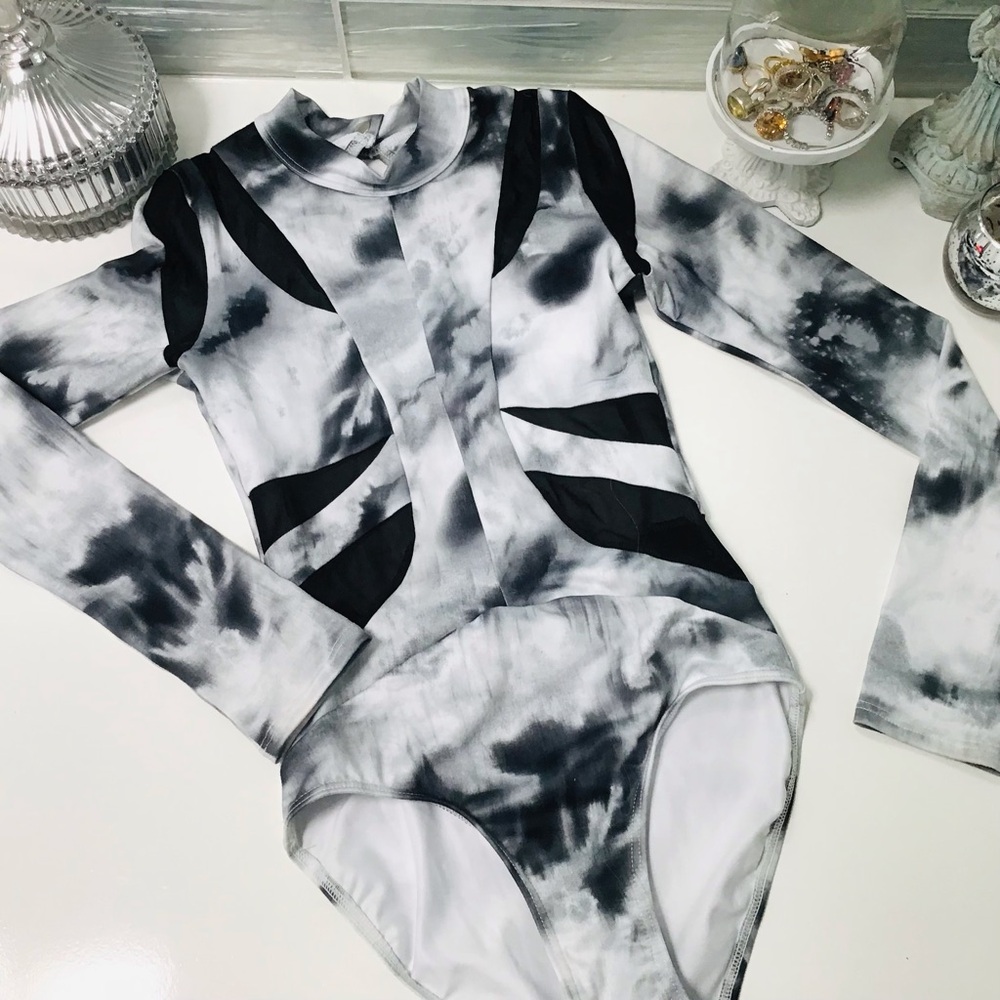 Jo + Jax Dancewear Marble “Victory” Leotard S EUC